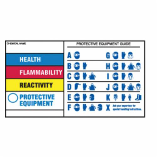 &eacute;tiquettes de protection pour &eacute;quipement, Polyester, Feuille, 7" lo x 4" la Northern Industrial Supply Inc.