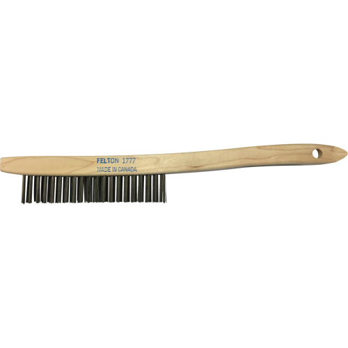 Curved-Handle Scratch Brushes, Steel, 3 x 19 Wire Rows, 14" Long Northern Industrial Supply Inc.