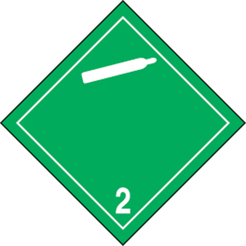 &eacute;tiquettes d'exp&eacute;dition TMD, Classe 2,2, Gaz ininflammables & non-toxiques, Papier Northern Industrial Supply Inc.