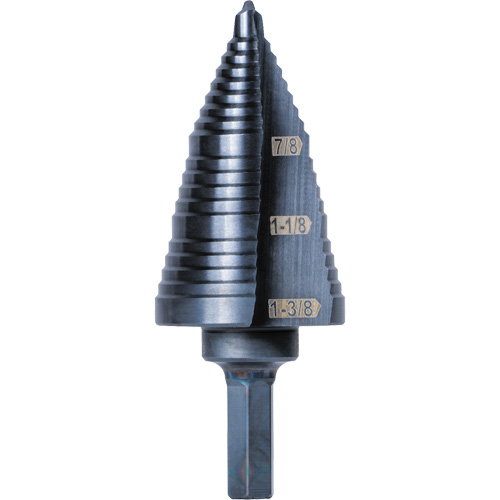 3-Step Drill Bit, 7/8" - 1-3/8" , High Speed Steel Northern Industrial Supply Inc.