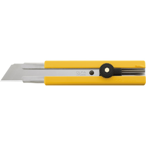 Rubber Inset Utility Knife with Solid Blade, 25 mm, Stainless Steel Blade Northern Industrial Supply Inc.