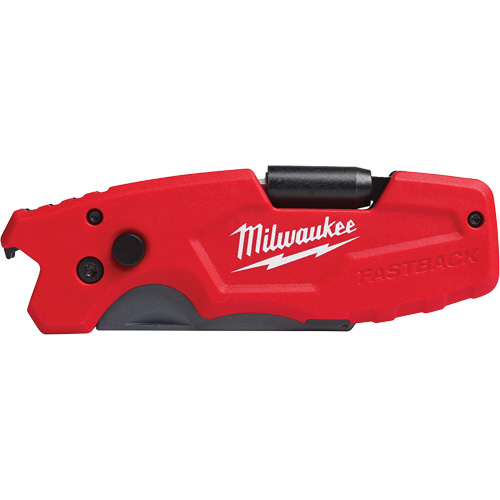 FASTBACK 6-in-1 Folding Utility Knife, 8-3/4" L, 6 Functions, 1 lbs. Northern Industrial Supply Inc.