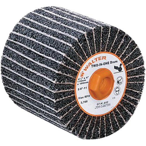 Two-in-One Finishing Drum, 4" W Northern Industrial Supply Inc.