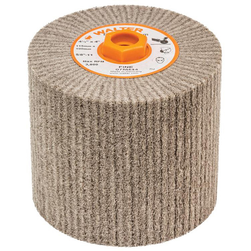 Blendex Surface Conditioning Drum, 4-1/2" Dia. x 4" W, 5/8"-11 Arbor, Fine Grit Northern Industrial Supply Inc.