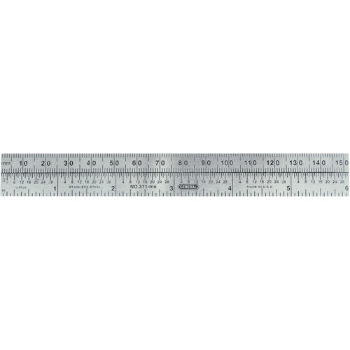 Economy Precision Flexible Ruler, 6" L, Steel Northern Industrial Supply Inc.
