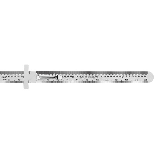 Economy Precision Flexible Ruler, 6" L, Steel Northern Industrial Supply Inc.
