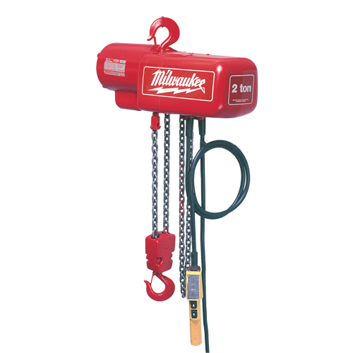 Electric Chain Hoist, 15' Lift, 1000 lbs. (0.5 tons) Capacity, 16 FPM Northern Industrial Supply Inc.