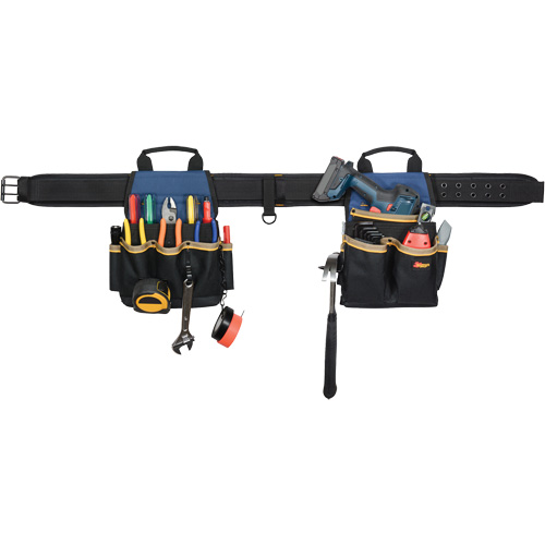 Combin&eacute;s de ceinture &agrave; outils &agrave; 20 pochettes, Polyester, Noir Northern Industrial Supply Inc.