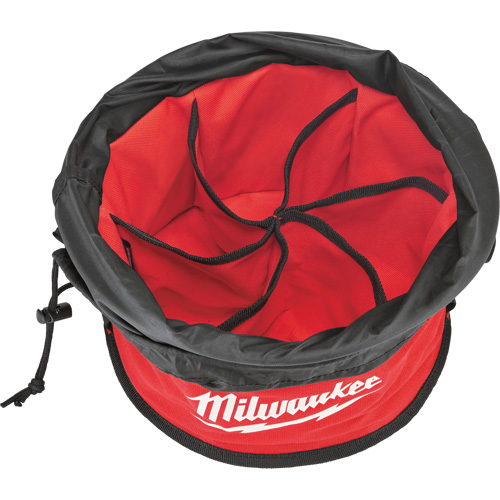 Sac range-tout style parachute, 11-4/5" lo x 11-4/5" la x 11" h, Nylon, Noir/Rouge Northern Industrial Supply Inc.