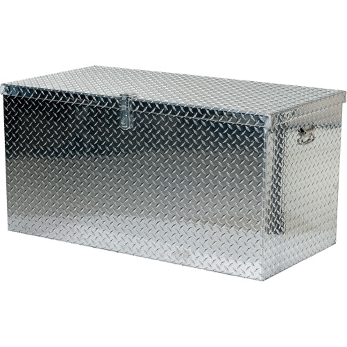 Aluminum Treadplate Portable Tool Box, 25-1/16" D x 49-1/4" W x 24" H, Silver Northern Industrial Supply Inc.