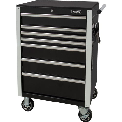 Heavy-Duty Tool Cart, 7 Drawers, 28" W x 22" D x 42-3/8" H, Black Northern Industrial Supply Inc.