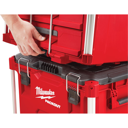 Boîte &agrave; outils avec 3 tiroirs Packout, 16-1/3" x 14-1/3" x 22-1/5", Noir/Rouge Northern Industrial Supply Inc.