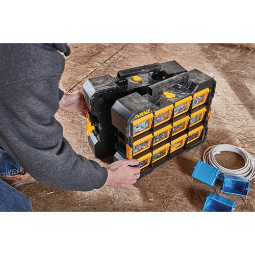 Organisateur Flip-Bin, 3-7/8" la x 17-3/4" p x 13-7/8" h, Noir/Jaune Northern Industrial Supply Inc.