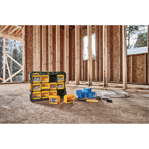 Organisateur Flip-Bin, 3-7/8" la x 17-3/4" p x 13-7/8" h, Noir/Jaune Northern Industrial Supply Inc.
