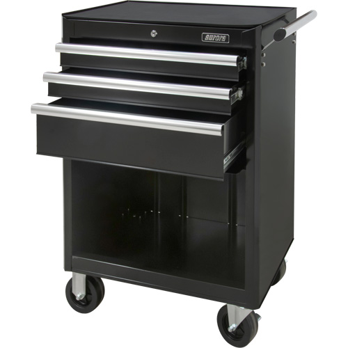 Industrial Tool Cart, 3 Drawers, 29-4/5" W x 21-1/5" D x 38-4/5" H, Black Northern Industrial Supply Inc.