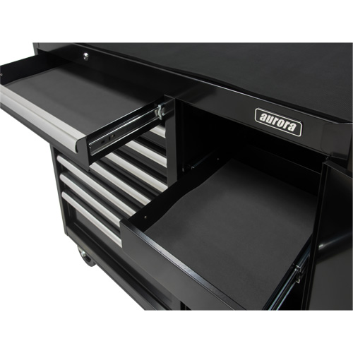 Industrial Tool Cart, 8 Drawers, 44-3/10" W x 21-1/10" D x 36-7/10" H, Black Northern Industrial Supply Inc.