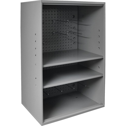 Armoire d'entreposage de produits abrasifs avec panneau perfor&eacute;, Acier, 19-7/8" x 14-1/4" x 32-3/4", Gris Northern Industrial Supply Inc.