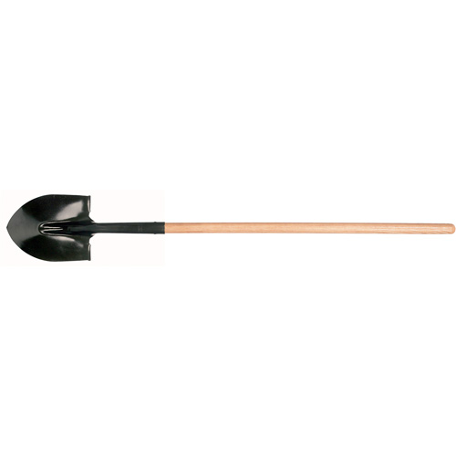 Round Point Shovel, Tempered Steel Blade, Hardwood, Straight Handle Northern Industrial Supply Inc.