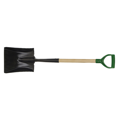 Pelle carr&eacute;e, Bois, Lame Acier durci, Manche en Prise en D, Longueur 29" Northern Industrial Supply Inc.