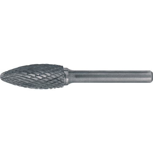 Fraises au carbure solide - Forme de flamme CLEVELAND, 5/16" dia., 1/4" Tige Northern Industrial Supply Inc.