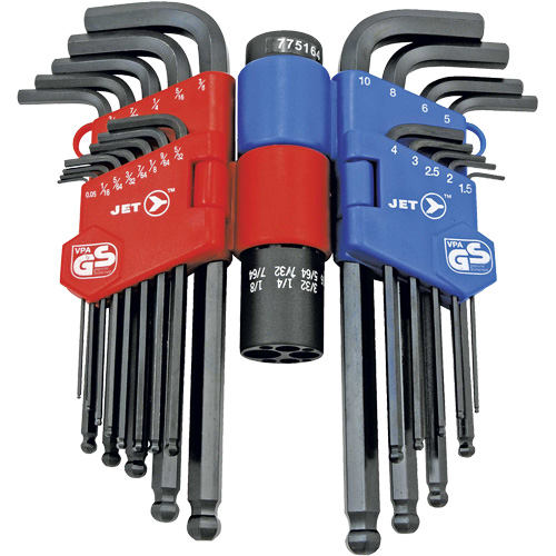 JBHK-22SM Ball Nose Hex Key Set, 22 Pcs., Metric & Imperial Northern Industrial Supply Inc.