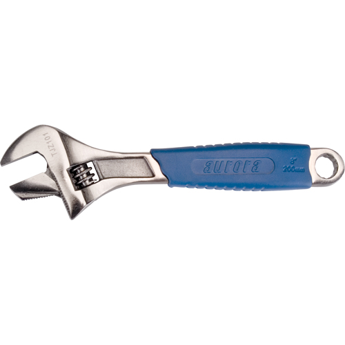 Adjustable Wrench, 8" L, 1-1/4" Max Width, Black Northern Industrial Supply Inc.