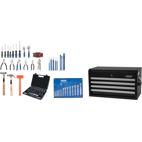 Starter Tool Set with Steel Chest, 70 Pieces Northern Industrial Supply Inc.