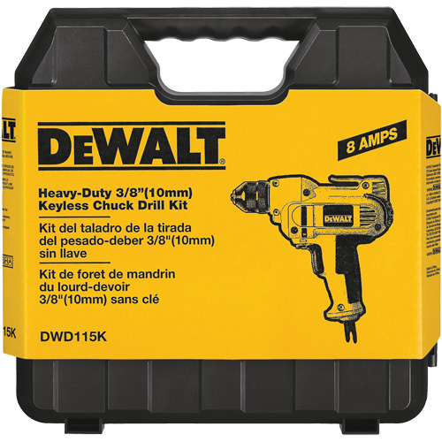 VSR Mid-Handle Drill, 3/8" Chuck, 8 A, 120 V, 0-2500 RPM, Keyless Chuck Northern Industrial Supply Inc.