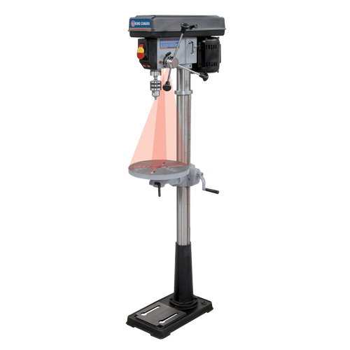 Floor Drill Presses With Laser, 13", 5/8" Chuck, 3600 RPM Northern Industrial Supply Inc.