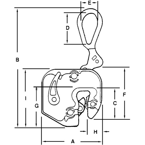 GXL Plate Clamp, 1000 lbs. (0.5 tons), 1/16" - 5/8" Jaw Opening Northern Industrial Supply Inc.