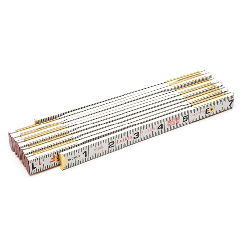 R&egrave;gle en bois pliante, 6' lo, Bois, Graduations de 1/6" Northern Industrial Supply Inc.