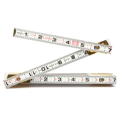 R&egrave;gle en bois pliante, 6' lo, Bois, Graduations de 1/6" Northern Industrial Supply Inc.
