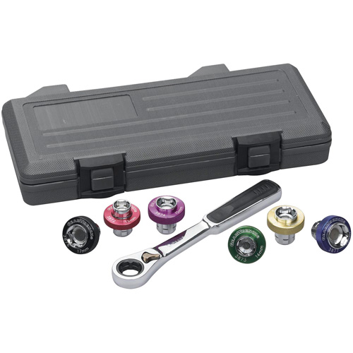 6 Point Magnetic Oil Drain Plug Metric Socket Set, 7 Pieces, 3/8" Drive Size Northern Industrial Supply Inc.