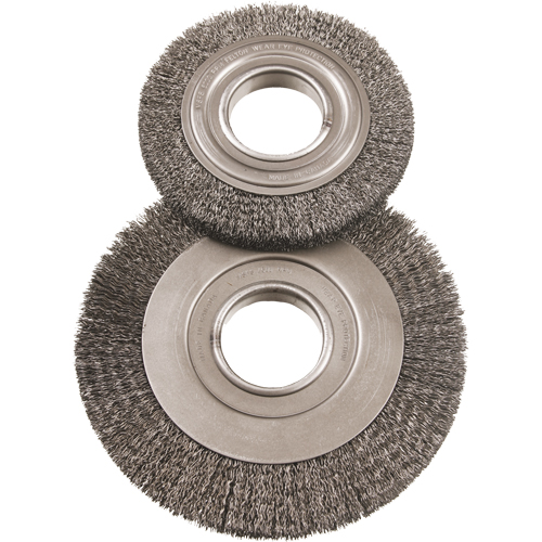 8" Major Wire Wheel Brushes, 8" Dia., 0.014" Fill, 2" Arbor Northern Industrial Supply Inc.