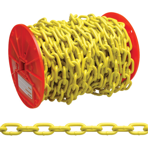 Chaîne ronde &eacute;prouv&eacute;e, Acier &agrave; faible teneur en carbone, 3/16" x 100' (30,4 m) l, Calibre 30, Charge d'utilisation 800 lb (0,4 tonne) Northern Industrial Supply Inc.