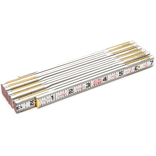 Red End&reg; Brick Mason Rule, 6' L, Wood, 1/16" Graduations Northern Industrial Supply Inc.
