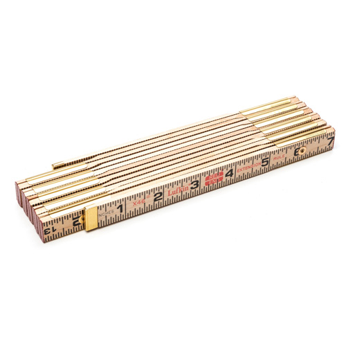 Folding Rule, 6' L, Wood, 1/16" Graduations Northern Industrial Supply Inc.
