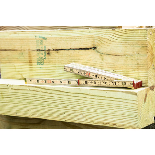 Folding Rule, 6' L, Wood, 1/16" Graduations Northern Industrial Supply Inc.