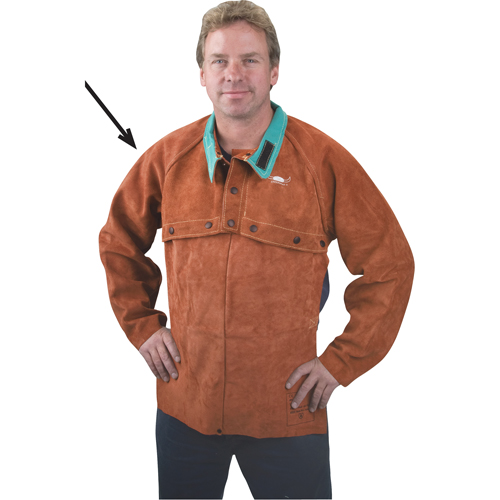 Leather Cape Sleeves, Medium, Lava Brown Northern Industrial Supply Inc.