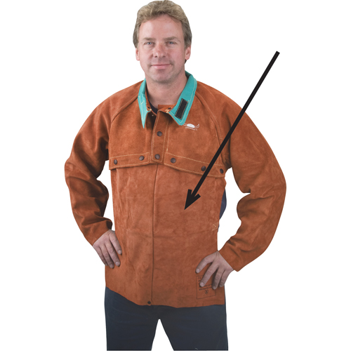 Leather Bib, 20" L, Lava Brown Northern Industrial Supply Inc.