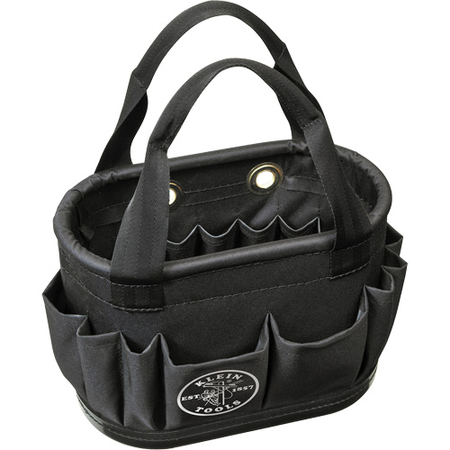 Seau a&eacute;rien &agrave; corps dur avec 29 poches, 14" lo x 10" h, Polyester, Noir Northern Industrial Supply Inc.