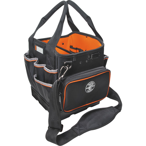 Tradesman Pro Tool Tote, Ballistic Nylon, 40 Pockets, Black/Orange Northern Industrial Supply Inc.