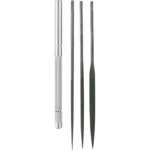 Needle File Set with Handle, 4 Pcs Northern Industrial Supply Inc.