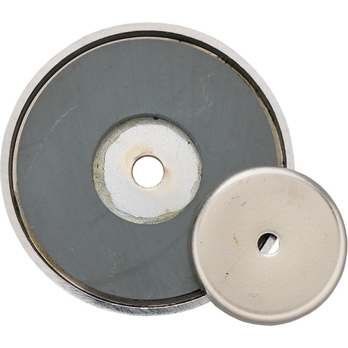 Ceramic Shallow Pot Magnet, 1-3/8" Dia., 12 lbs. Pull Northern Industrial Supply Inc.