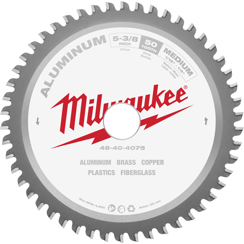Lame de scie circulaire, 5-3/8", 50 dents, Pour Non ferreux Northern Industrial Supply Inc.