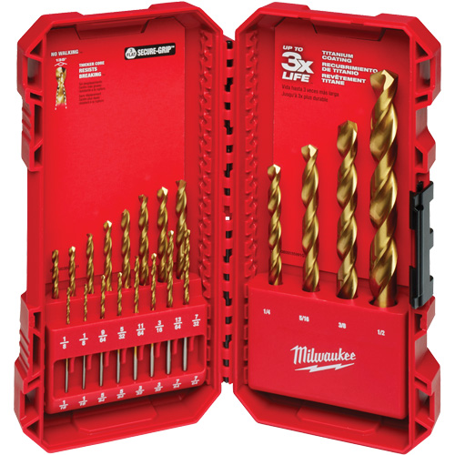 Thunderbolt&reg; Drill Bit Set, 20 Pieces, High Speed Steel Northern Industrial Supply Inc.