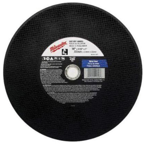 General Purpose Cut-Off Wheels, 14" x 3/32", 1" Arbor, Type 1, Aluminum Oxide, 4365 RPM Northern Industrial Supply Inc.