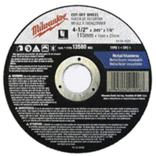 Depressed Centre Cut-Off Wheels, 5" x 0.045", 7/8" Arbor, Type 27, Aluminum Oxide, 13580 RPM Northern Industrial Supply Inc.