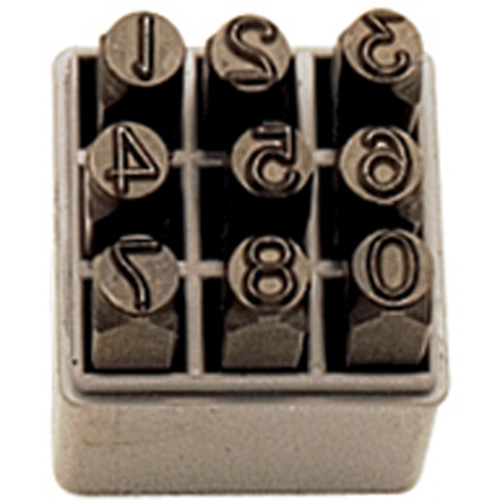 Jeu de num&eacute;ros &agrave; estamper &agrave; la main, 9 morcea Northern Industrial Supply Inc.