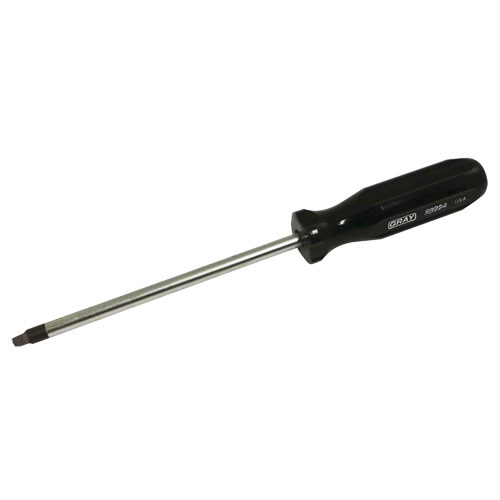 Square Screwdriver, #4 Tip, Round, 9-3/4" L, Plastic Handle Northern Industrial Supply Inc.